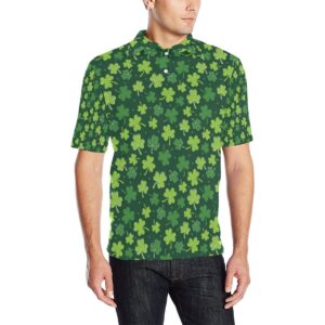 Clover  Pattern Print Design 02 Men Polo Shirt