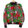 Clown Scary Pattern Print Women Casual Bomber Jacket