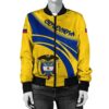 Colombia Coat Of Arms Women Bomber Jacket Cricket Bomber Jacket