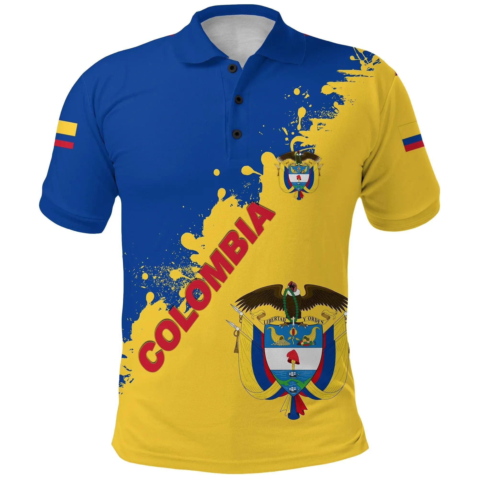 Colombia Polo Shirt Smudge Version K12 Colombia Polo Shirt Smudge Version K12