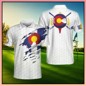 Colorado Flag Golfer Polo Shirt –