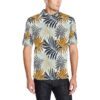 Colorful Tropical Palm Leaves Men Polo Shirt