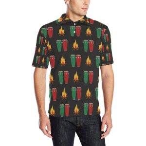Conga Pattern Print Design 01 Men Polo Shirt
