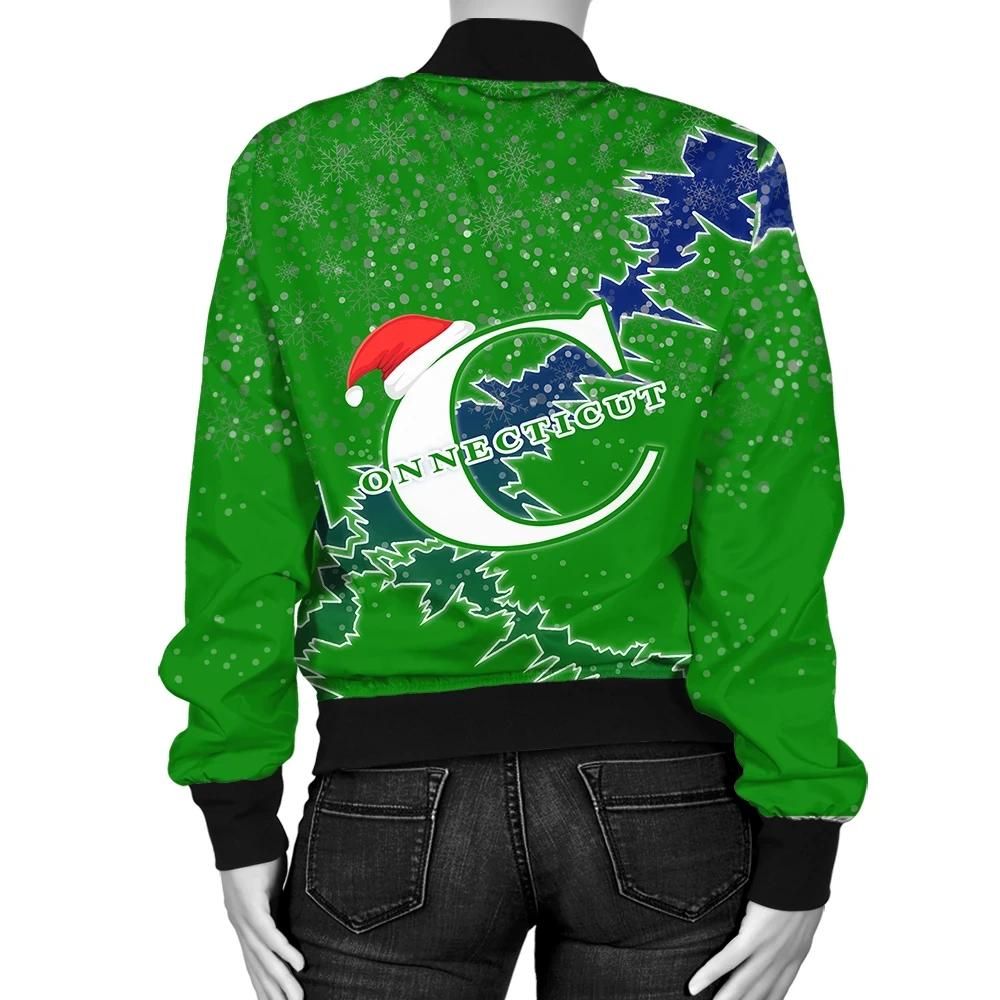 Connecticut-Christmas-Coat-Of-Arms-Women-Bomber-Jacket-X-Style-J78-1