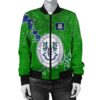 Connecticut Christmas Coat Of Arms Women Bomber Jacket X Style J78