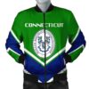 Connecticut Coat Of Arms Men Bomber Jacket Lucian Style J5W Bomber Jacket