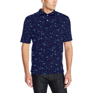 Constellation Pattern Print Design 01 Men Polo Shirt