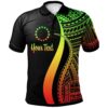 Cook Islands Custom Personalised Polo Shirt Reggae - Polynesian Tentacle Tribal Pattern - BN11