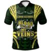 Cook Islands Polo Shirt - Blood Runs Through My Veins Style Flag - BN39