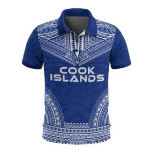 Cook Islands Polo Shirt - Polynesian Chief Flag Version - BN10