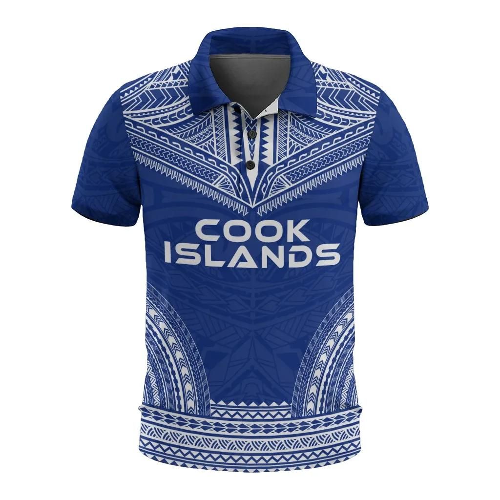 Cook Islands Polo Shirt - Polynesian Chief Flag Version - BN10 Cook Islands Polo Shirt - Polynesian Chief Flag Version - BN10