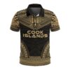 Cook Islands Polo Shirt - Polynesian Chief Gold Version - BN10