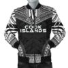 Cook Islands Polynesian Chief Men's Bomber Jacket - Black Version - Bn10 Bomber Jacket