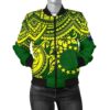 Cook Islands Polynesian bBomber Jacket (Women) - bPolynesian Turtle - BN15 Bomber Jacket