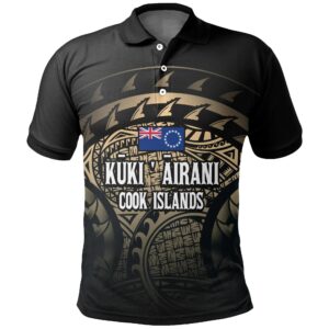 Cook Islands Turtle Polo Shirt (Gold) A02