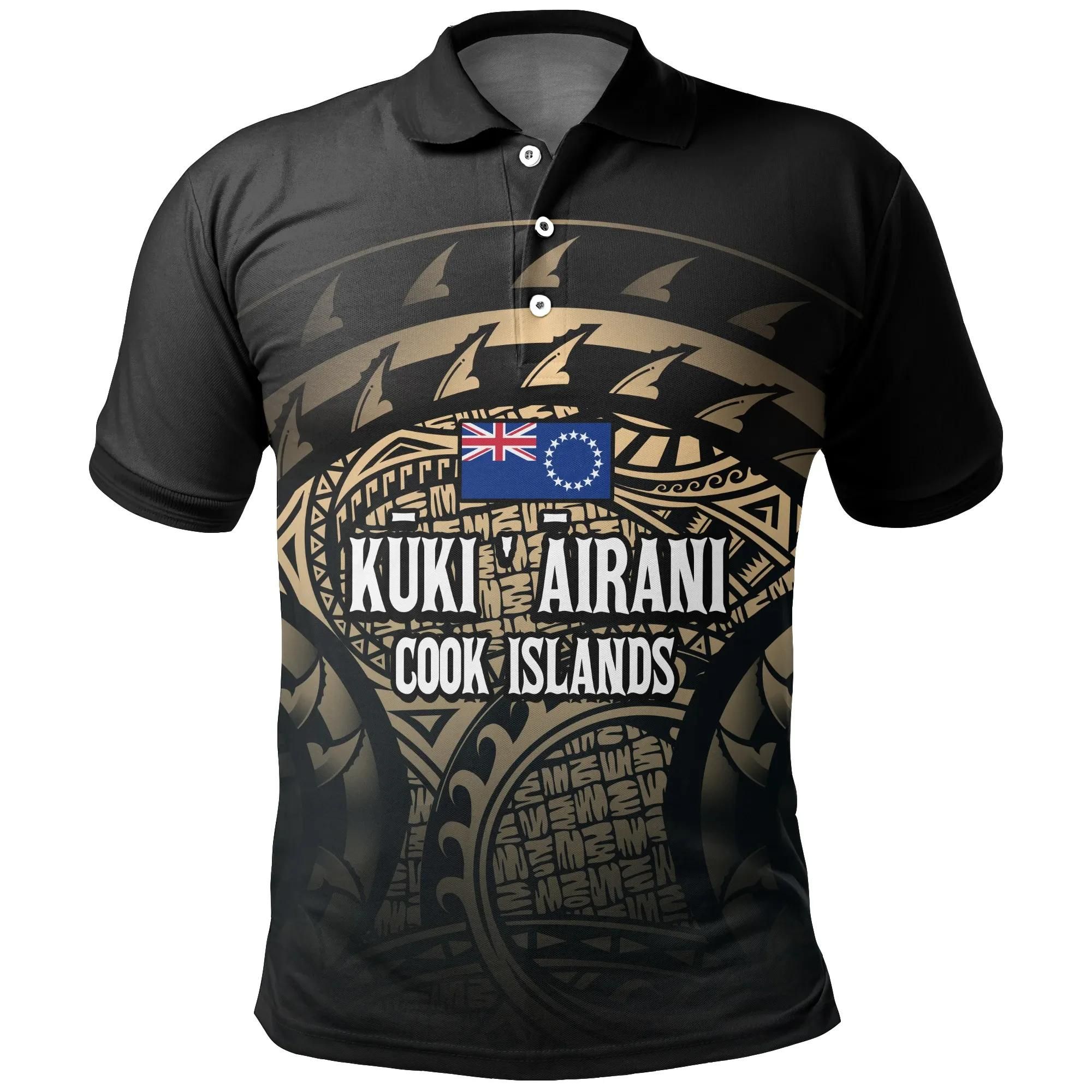 Cook Islands Turtle Polo Shirt (Gold) A02 Cook Islands Turtle Polo Shirt (Gold) A02