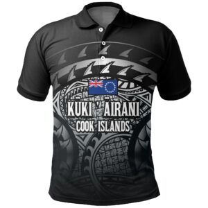 Cook Islands Turtle Polo Shirt (Gray) A02