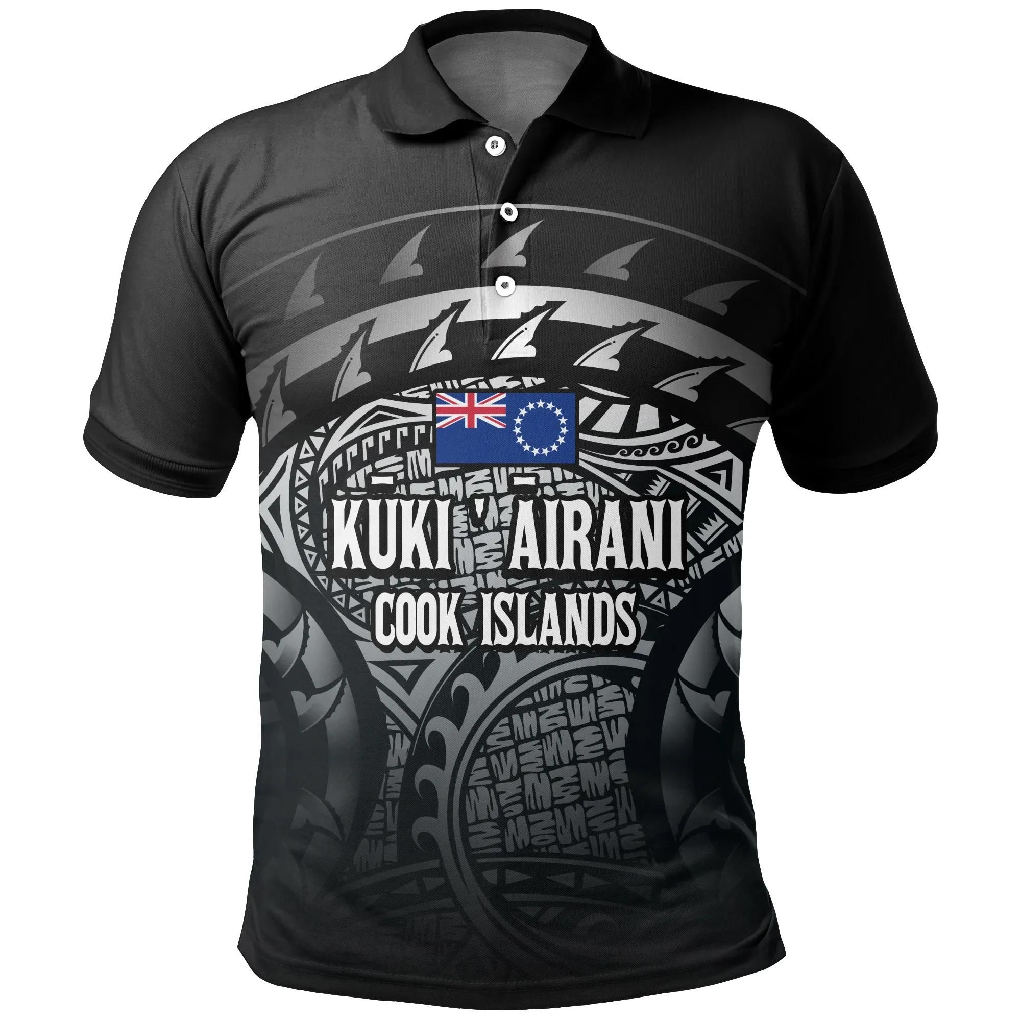 Cook Islands Turtle Polo Shirt (Gray) A02 Cook Islands Turtle Polo Shirt (Gray) A02