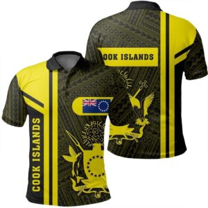 Cook Islands Yellow Polo Shirt- Boba Style - AH - J14
