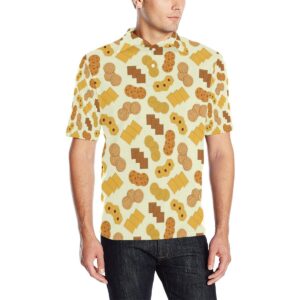 Cookie Pattern Print Design 06 Men Polo Shirt