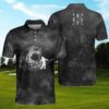 Cool Golfer On Smoke Polo Shirt