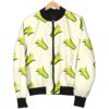 Corn Print Pattern Women Casual Bomber Jacket