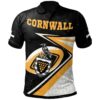 Cornwall Rugby Polo Shirt- Celtic Cornwall Rugby Ball - BN22
