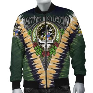 Cosby (Lord Sydney) Ireland Bomber Jacket - GD Irish Legend Shamrock V Tie-Dye A7 Bomber Jacket