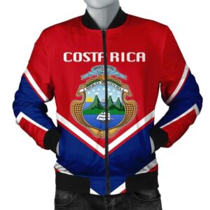 Costa Rica Coat Of Arms Men Bomber Jacket Lucian Style J5W Bomber Jacket