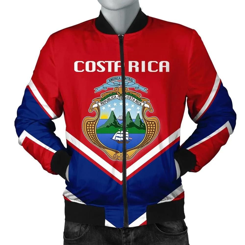 Costa Rica Coat Of Arms Men Bomber Jacket Lucian Style J5W Bomber Jacket Costa Rica Coat Of Arms Men Bomber Jacket Lucian Style J5W Bomber Jacket