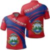 Costa Rica Coat Of Arms Polo Shirt Cricket Style J5W