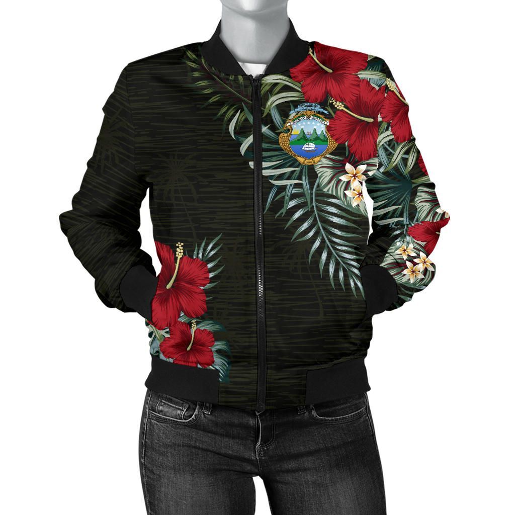 Costa-Rica-Hibiscus-Womens-Bomber-Jacket-A7-Bomber-Jacket-1