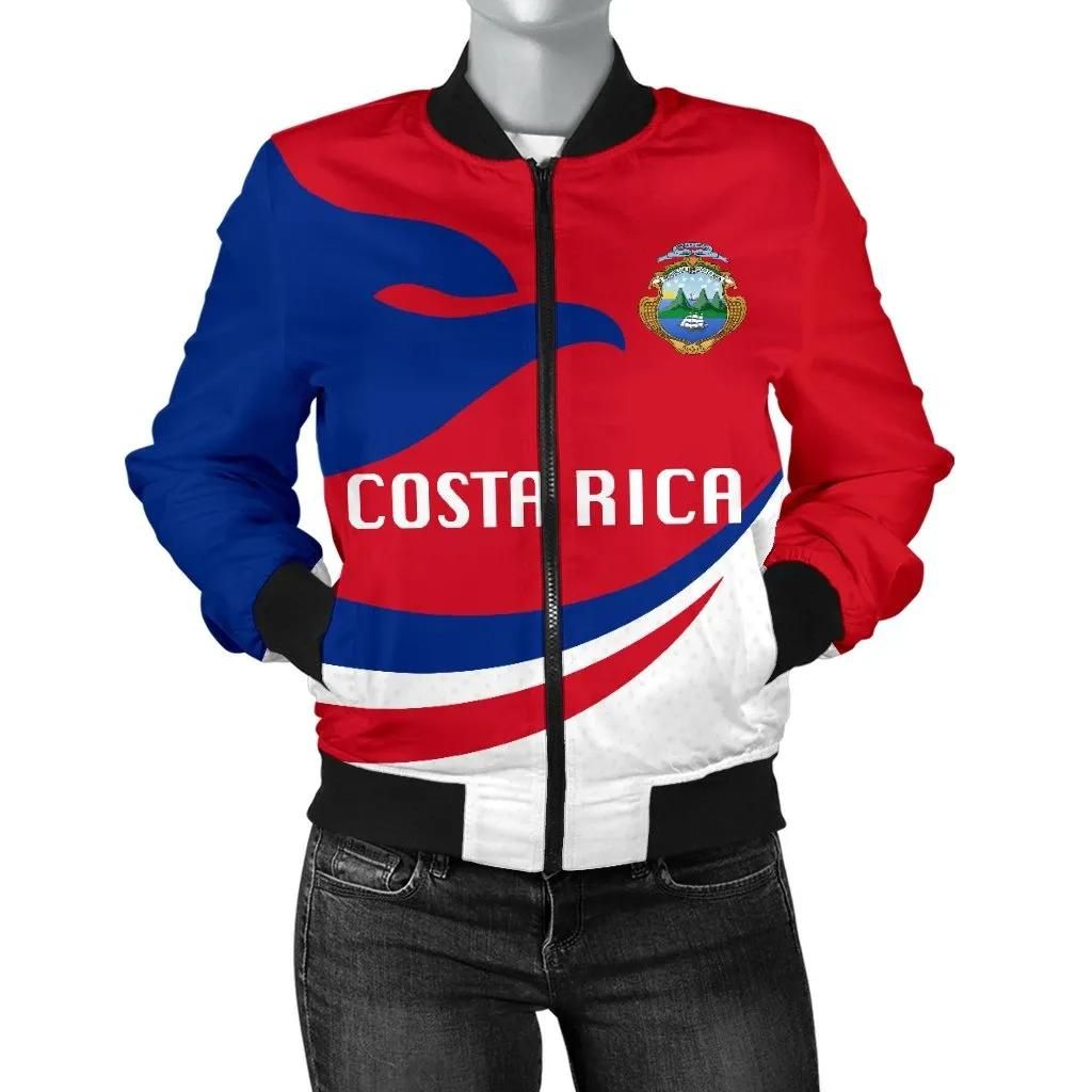 Costa Rica Women Bomber Jacket Proud Version K4 Bomber Jacket Costa Rica Women Bomber Jacket Proud Version K4 Bomber Jacket