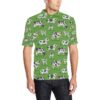 Cow Happy Print Pattern Men Polo Shirt