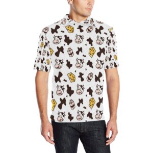 Cow Pattern Print Design 06 Men Polo Shirt