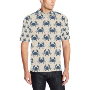 Crab Pattern Print Design 02 Men Polo Shirt
