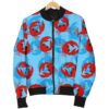 Crab Pattern Print Women Casual Bomber Jacket