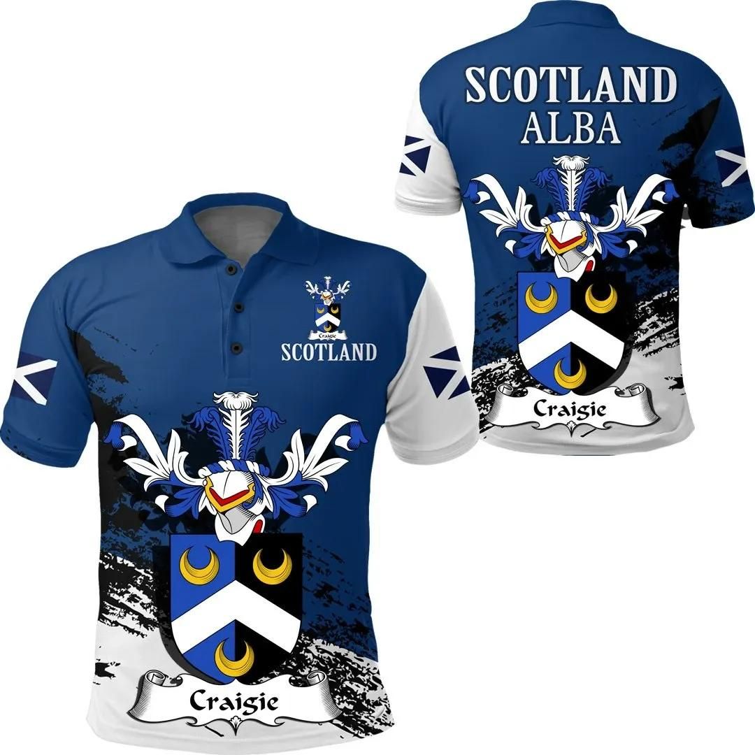 Craigie or Craig Scottish Family Crest Scotland Special Polo Shirt - Golf Shirt A7 Craigie or Craig Scottish Family Crest Scotland Special Polo Shirt - Golf Shirt A7