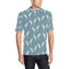 Crane Pattern Print Design 05 Men Polo Shirt