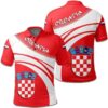 Croatia Coat Of Arms Polo Shirt Cricket Style J5W