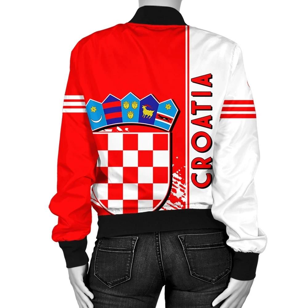 Croatia-Coat-Of-Arms-Women-Bomber-Jacket-Quarter-Style-J71-Bomber-Jacket-1