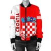 Croatia Coat Of Arms Women Bomber Jacket Quarter Style J71 Bomber Jacket