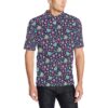 Crochet Pattern Print Design 02 Men Polo Shirt