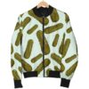 Cucumber Pickle Print Pattern Women Casual Bomber Jacket