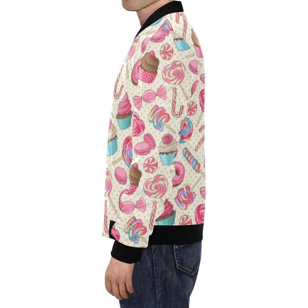 Cupcake-Dessert-Pattern-Print-Mens-Bomber-Jacket-1