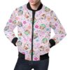 Cupcake Pattern Print Mens Bomber Jacket