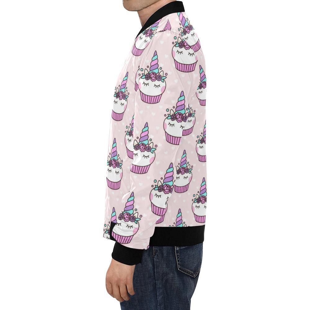 Cupcake-Unicorn-Pattern-Print-Mens-Bomber-Jacket-1