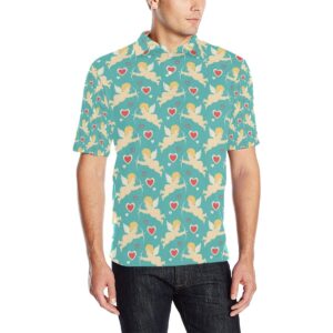 Cupid Pattern Print Design 01 Men Polo Shirt