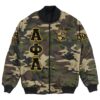 (Custom) Africa Zone Jacket - Alpha Phi Alpha Camouflage Bomber Jackets A31 Bomber Jacket