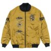 (Custom) Africa Zone Jacket - Alpha Phi Alpha (Gold) Bomber Jackets A31 Bomber Jacket